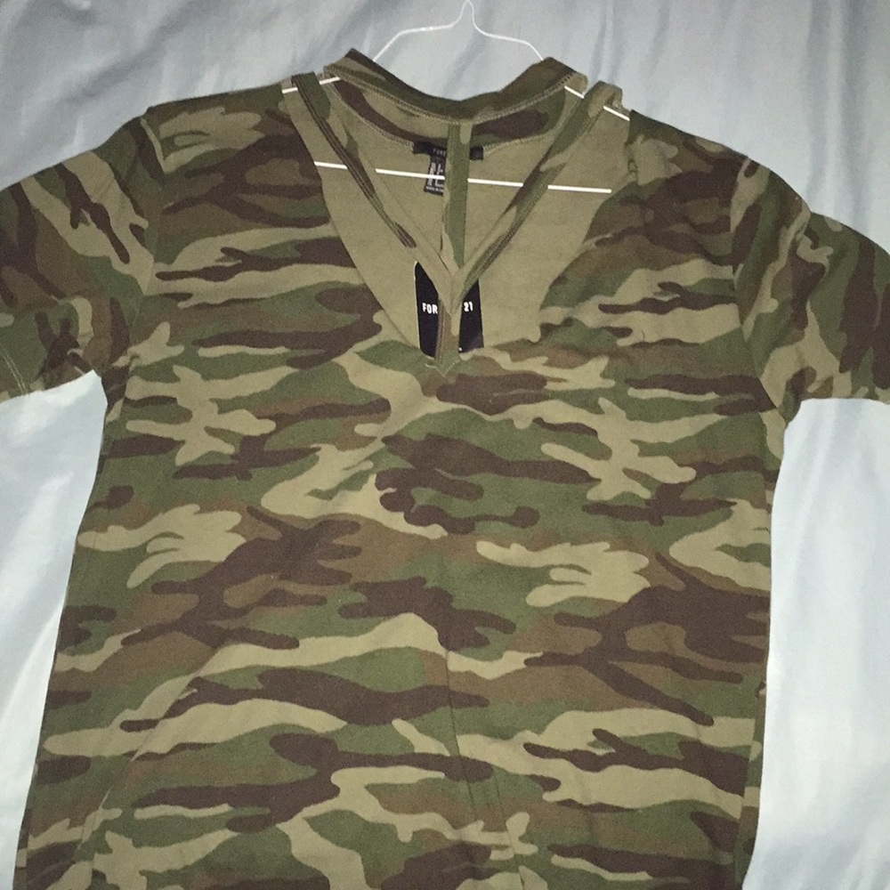 Camo Distressed T-Shirt